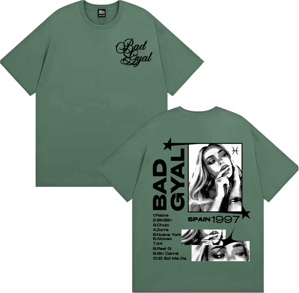 

Singer Bad Gyal Album Tour 2025 Graphic T Shirts Men Women Harajuku Hip Hop Street Tshirt 100 Cotton Comfort Oversized T Shirt 4XL