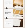 Ergonomic Acrylic Book Stand Height Adjustable and Angle for Reading Study and Cooking Foldable Portable Design