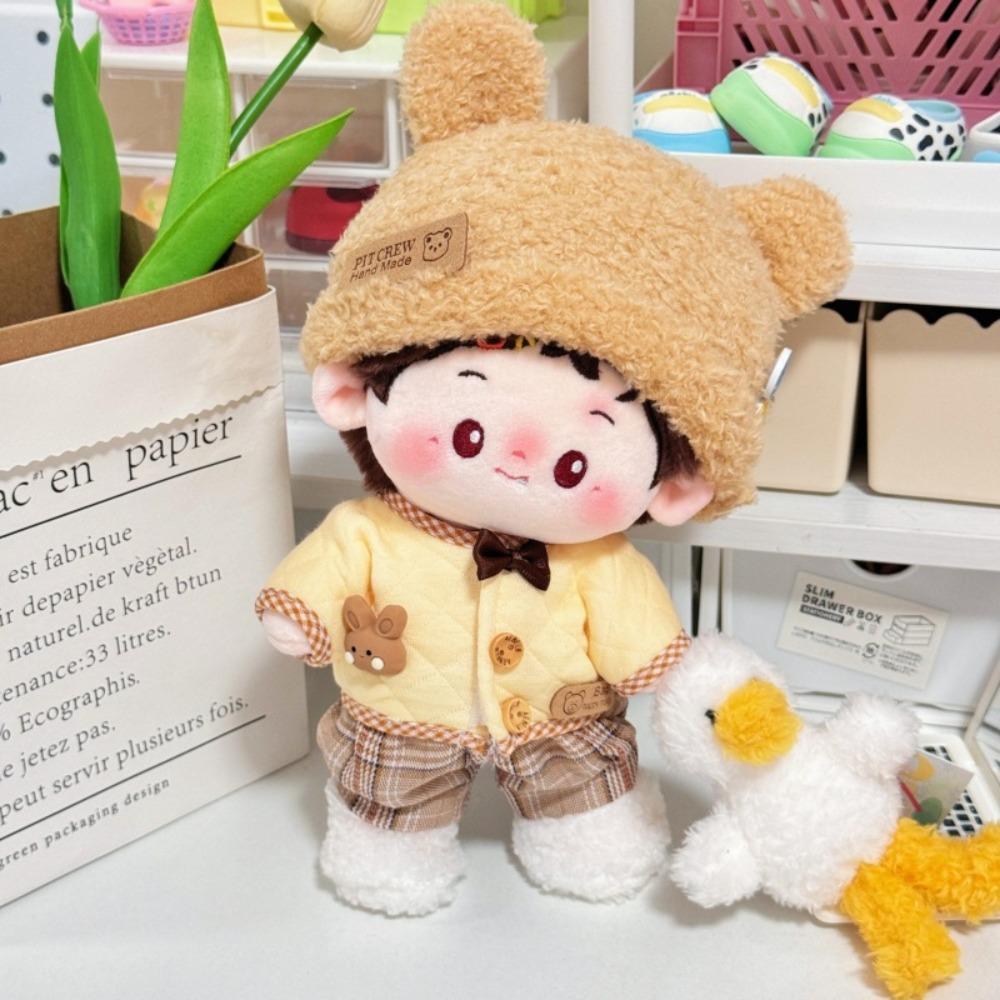 1 Set Bear Set Cotton Doll's Clothes Rabbit Plush Doll Clothes  Children's Gift