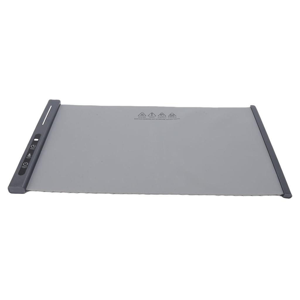 Electric Warming Tray 300W Silicone Water Proof Foldable Food Warming Mat with 8 Temperature Settings for Parties