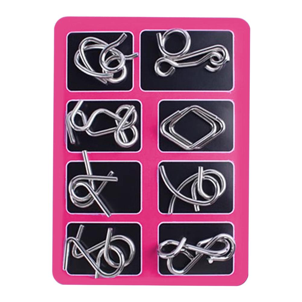 Metal Montessori Puzzle Wire Mind Brain Teaser Puzzles Children Adults Interactive Game IQ Mind Brain Teaser Puzzles