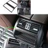 Black Wood Grain Outlet Vent Frame Cover 11-2017 Rear Seat Air For BMW 5 Series