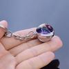 12 Constellations Glass Ball Keychain Zodiac Pendant Key Ring for Women Men