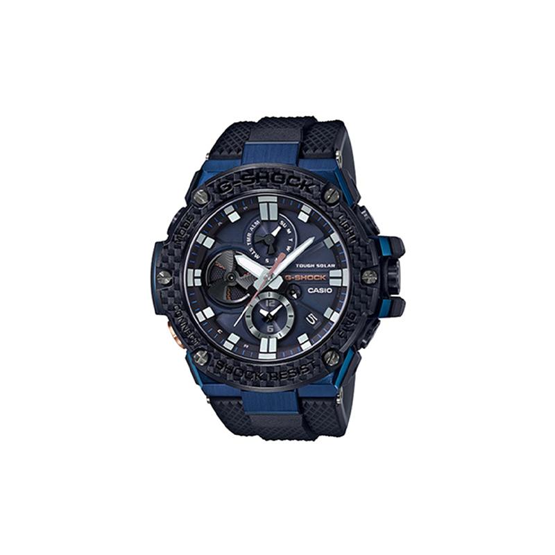

Casio Heart of Steel Carbon Fiber Protection Power Six Bureau Radio Solar Quartz Movement Japanese and Korean Watch Men s Watch Blue GST-B100XB-2AJF синій
