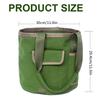1PC Waterproof Canvas, Grass Green Hand-Held Garden Tool Bucket Bag, Tool Storage Bag, Camping Outdoor Storage Basket