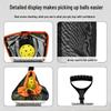 Pikeball Portable Tennis Ball Retriever: Large Capacity, Easy Storage, No Bending Needed