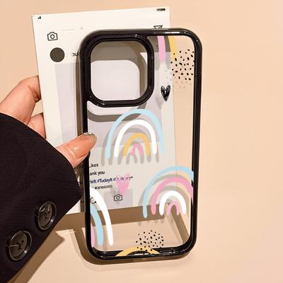Acrylic Phone Case for iPhone 11 12 13 14 Pro 12 14 16 Pro Max for Samsung A16 A36 A56 S24 FE High-quality Painted Anti-fall Mobile Phone Case