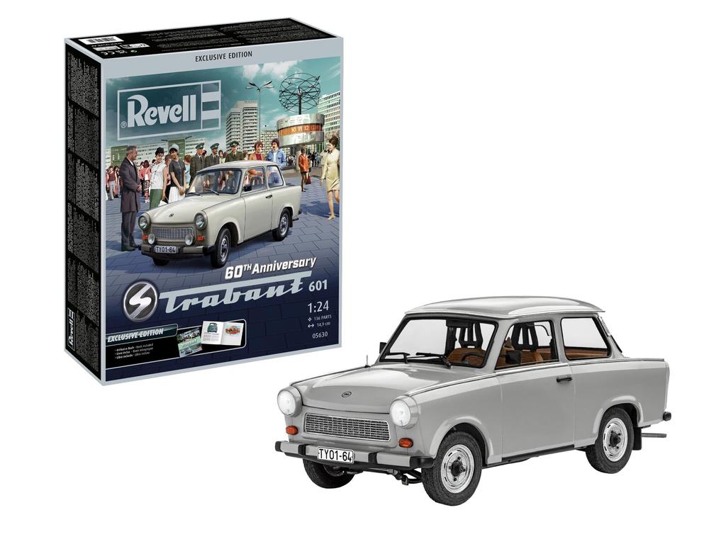 German Revell Trabant 601 60th Anniversary Exclusive Edition Plastic Model Assembly Kit 05630 1/24 (Car)