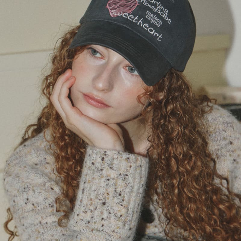 

maison creme Lovers Ball cap_Gray Gray