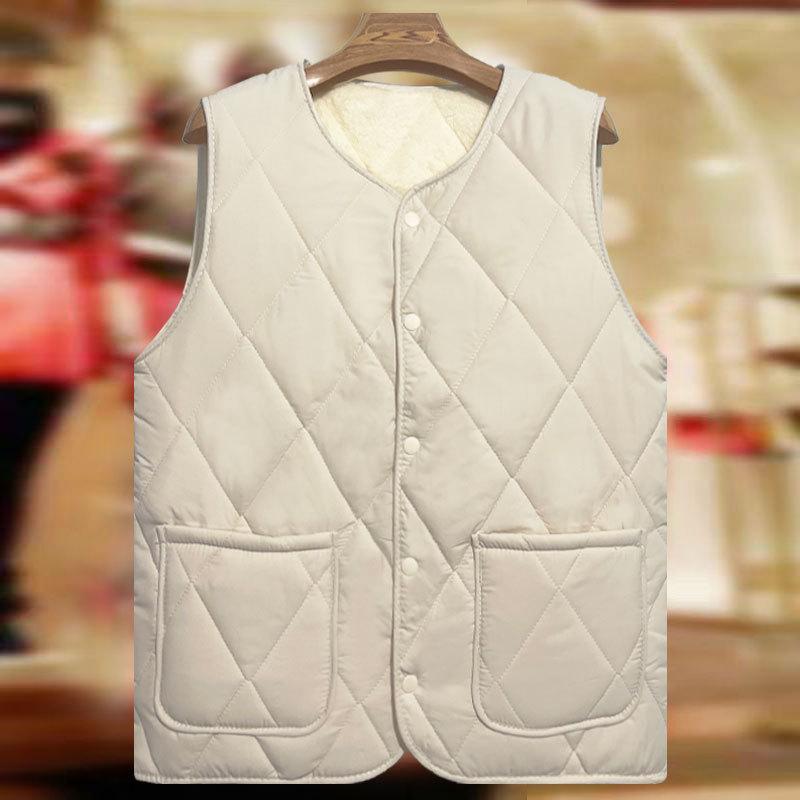 Vest women wear short light and thin vest vest in winter, new vest with cold protection