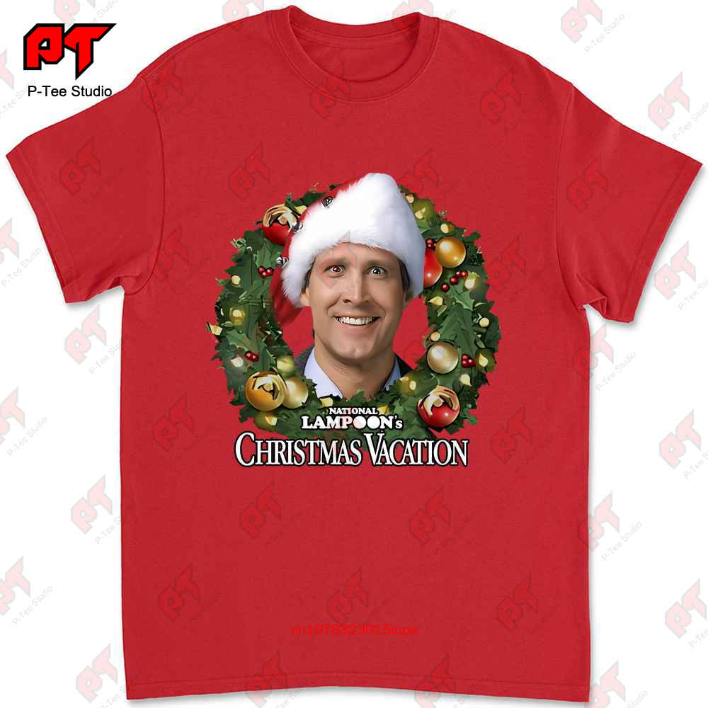 Clark Griswold Wreath Christmas Vacation T Shirt QAMC S