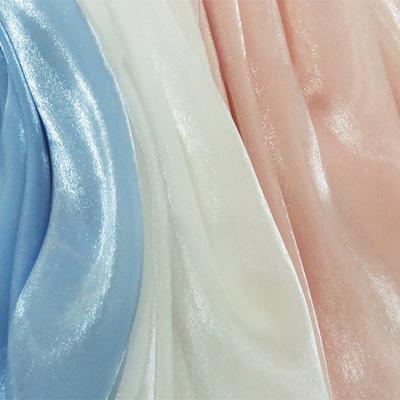 Silk Smooth Bright Liquid Satin Organza Fabric Antique Brocade Organza Yarn Wedding Hanfu Dress DIY Sewing Skirt Fabric