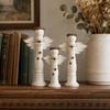 3Pcs Farmhouse Angel Trio Figurines Vintage Tabletop Ornament Shelf Decor  Living Room