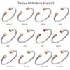 European & American 18K Gold-Plated Stainless Steel Bracelet with Zirconia