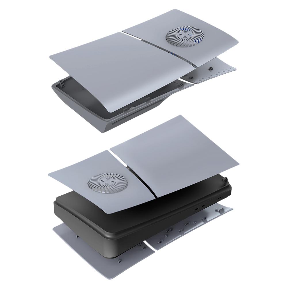 ABS Pevné Pouzdro Náhradní Přední Panel Nárazuvzdorný Pevný Skořepinový Kryt Ochranné Pouzdro pro Playstation 5 Slim Diskovou/Digitální Konzoli