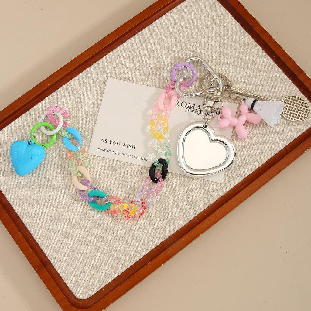 Cat Charm Bag Pendant With Feather Keychain For Fashion Accessories