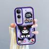 KEYSION Shockproof Case for VIVO V50 Lite 5G with Lanyard Soft Silicone Cute 3D Cartoon Doll Phone Cover for VIVO V50 Lite