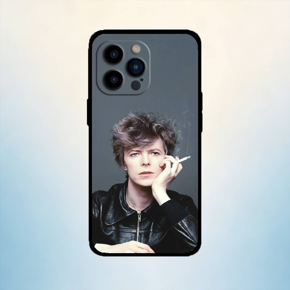 

AAA Singer D-David B-Bowie Phone Case For iPhone 17,16,15,14,13,12,11 Plus,Pro Max,XS,Soft Silicone Black Cover iPhone12PROMAX