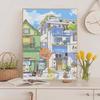 DIY Hong Kong Street Scene Digital Oil Painting - Hand-Painted Landscape for Coloring and Relaxation