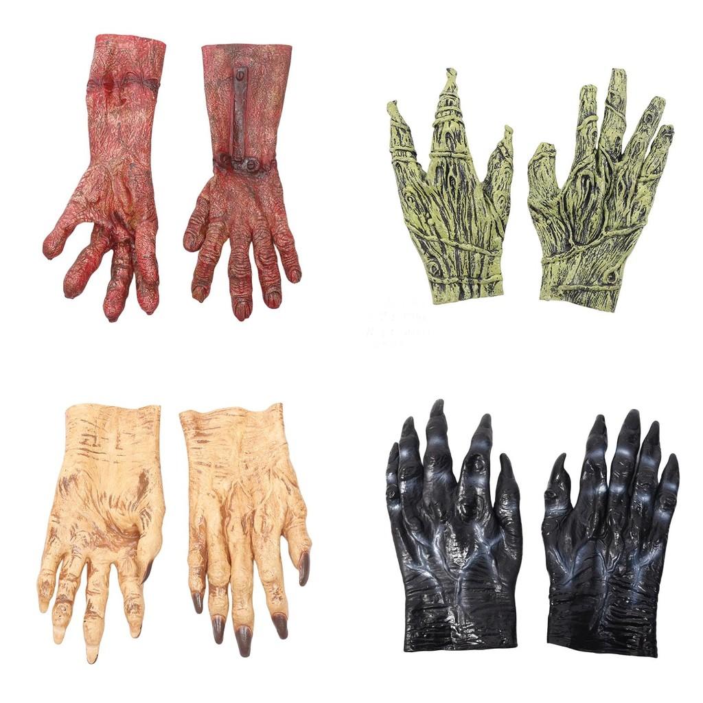 Halloween-Handschuhe für Erwachsene und Kinder Furchterregende blutbefleckte Werwolf-Handschuhe