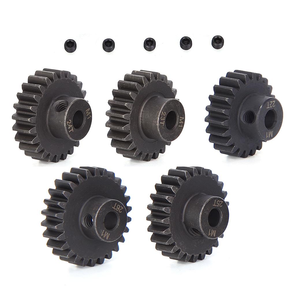 Chrome Steel Motor Gear Kit cent5mm Inner Hole(M1 22t 23t 24t 25t 26T) RC Accessory