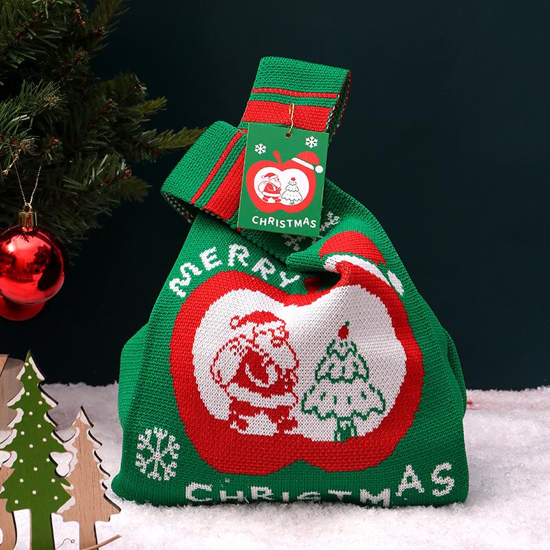 Christmas Eve Apple & Candy Gift Bag for Kids - Creative Festive Packaging