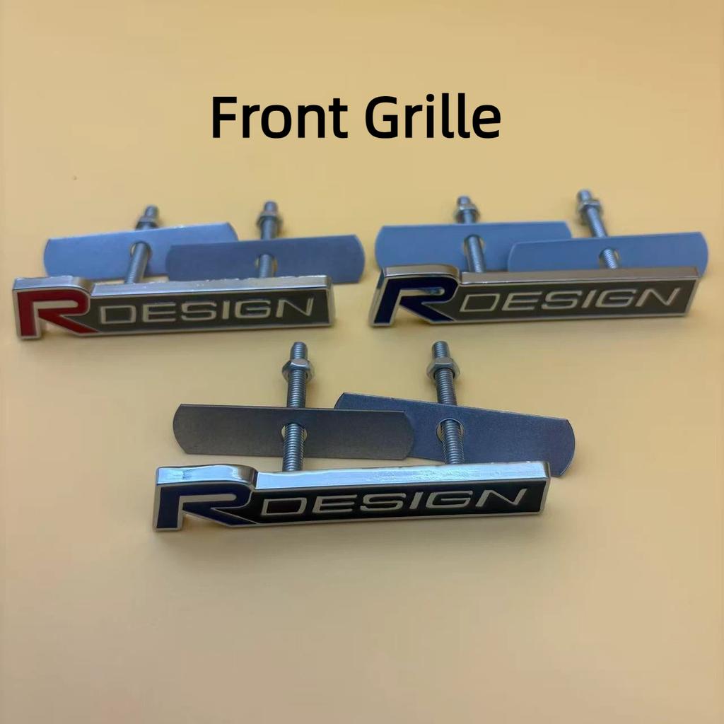 1 Satz Metall R DESIGN Styling Emblem, Auto Frontgrill Dekoration Badge Für V-o-l-vo Zubehör