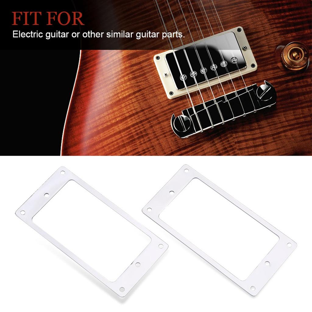 2Pcs Metal Humbucker Pickup Frame Mounting Rings Replacement Parts for Electric Guitars