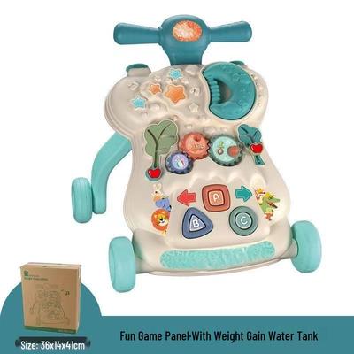 Multifunctional Anti-Tip Baby Walker with Music and O-leg Prevention