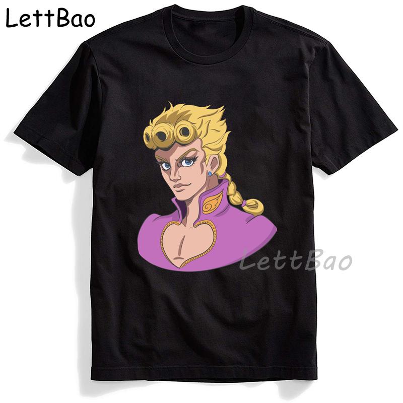 Jojos Bizarre Adventure Printed T Shirt Men Japanese Anime Male Tshirt Short Sleeve Funny