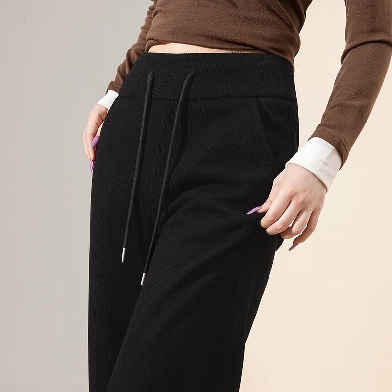 Women's High-Waist Drawstring Wide-Leg Casual Pants