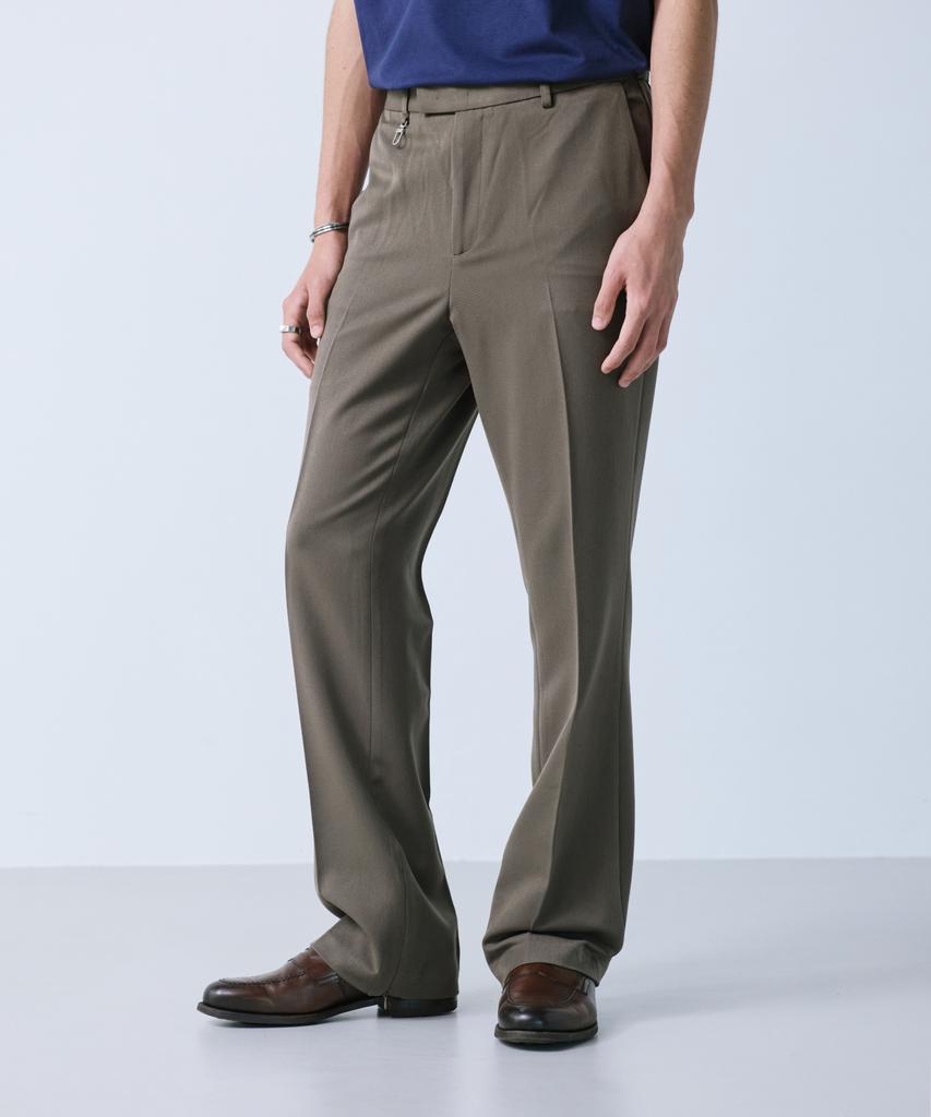 SSY 2-Way Hidden Extend Bootcut Slacks Brown