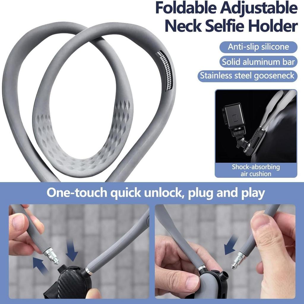 Cross-Border Neck-Hanging Magnetic Phone Holder for Live Streaming & Vlogging