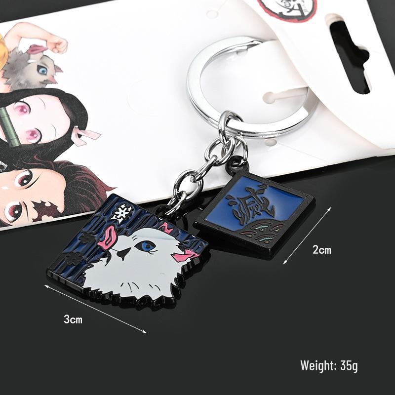 Demon Slayer Tanjiro, Sabito & Makomo Masks Keychain, Rabbit Necklace, Muzan