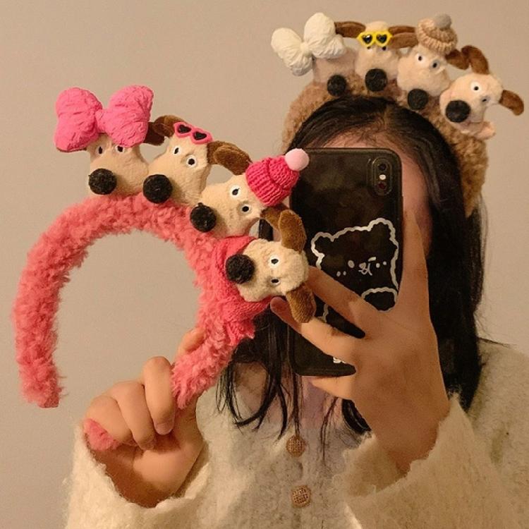 Cartoon Puppy/Biscuit Hair Hoop Christmas Teens Cosplay Headband Multiple Color