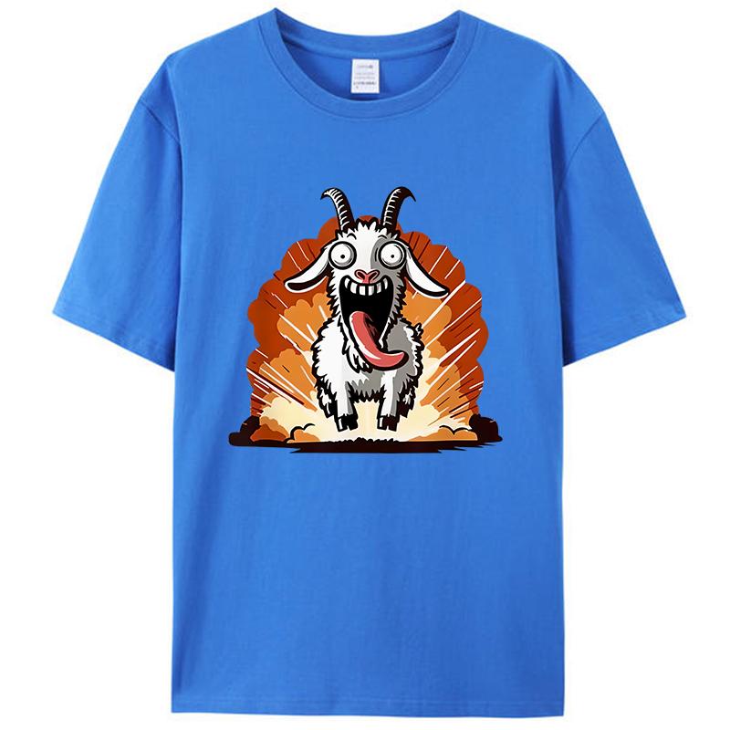 Crazy Goat Simulator Men's T-Shirt Women Tee Shirts Tops