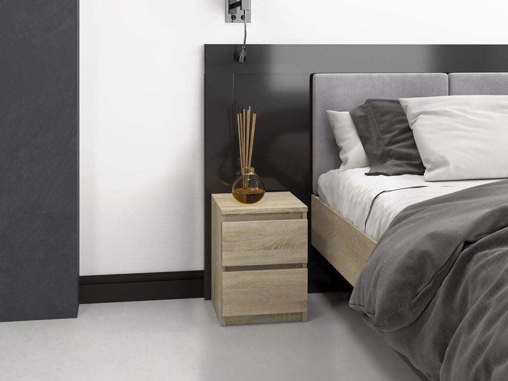 MALWA M2 BEDSIDE CABINET - SONOMA OAK