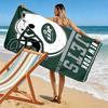New York Jets Print Beach Towel, Large Soft Quick Dry Towel for Beach Camping Swimming
