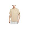Men's Beige Nike Cartoon Print Short-Sleeve T-Shirt