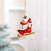 Resin Christmas Tree Hanging Ornament Snowman Xmas Pendant  Festive  Ornaments