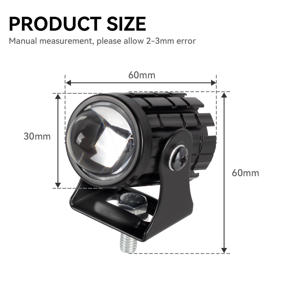 Motorcycle LED HeadLight Work Spot Lamp Offroad Car Boat Truck SUV Driving Fog Lamp Headlamp White Yellow 12V 24V