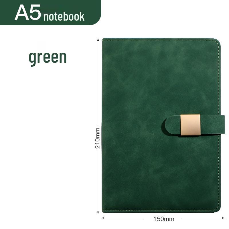 A5 Buckle Notebook Gift Set with Logo - Business, Teacher, or Work Diary