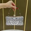 Diamond-studded Evening Bag for Ladies, Fashionable Handbag, Light Luxury Crossbody Bag, Glittering Diamond Clutch Bag