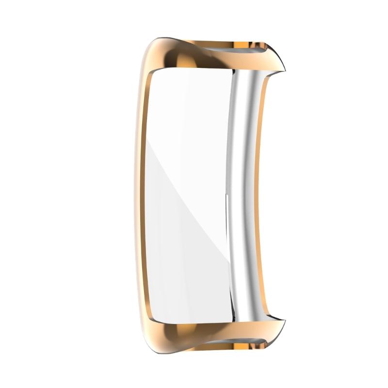 Case for Inspire 2/3 TPU Thin Plated Case Shock-Proof Cover All-Around Protective Bumper Shell Smartwatch