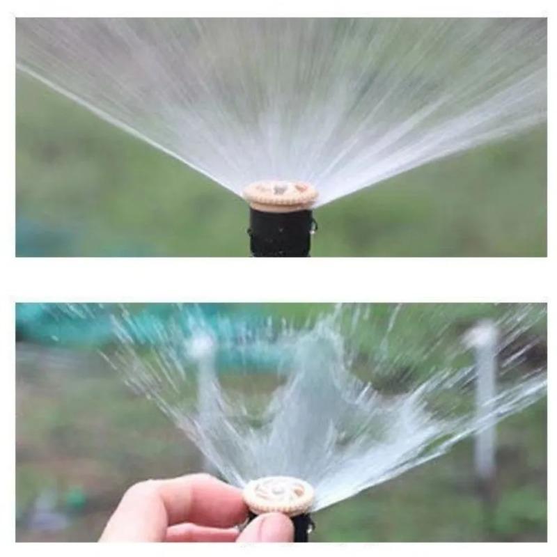 3Pcs 360° Rotation Automatic Lawn Sprinkler Adjustable Nozzle Corrosion Resistant Garden Watering System Buried Plug Irrigation Tool