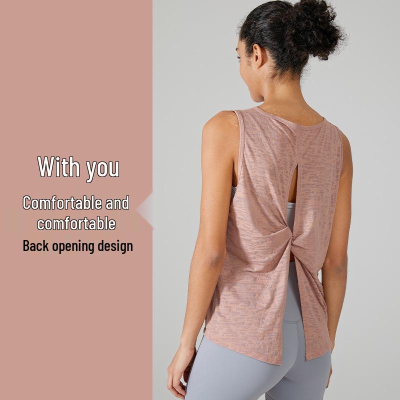 

Women s Quick-Dry Loose Fit Sleeveless Yoga Cover-up Tank Top S фіолетовий