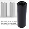 Double Can Cooler Insulator Non Slip Holds Two 12 Oz Cans Insulated Can Holder for Beer Soda Energy Drink Black