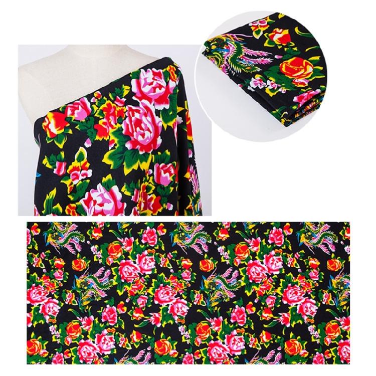 Blumen Baumwollstoff zum Nähen Basteln Heimdekoration 160 cm Breit Nähbaumwollstoff für Bekleidung Accessoires