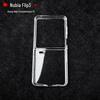 Nubia Flip3 Transparent Hard Case: Foldable Screen Protection with Full Coverage and High Transparency.
