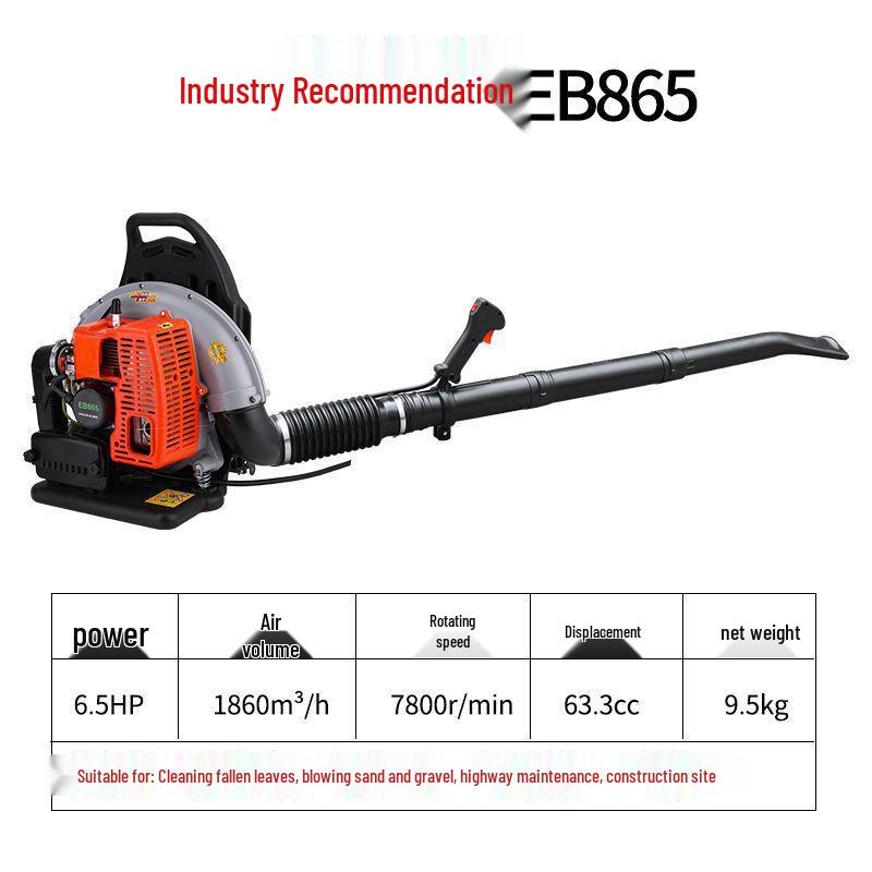 High-Power Four-Stroke Backpack Gasoline Leaf Blower and Fire Extinguisher